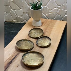 VINTAGE BRASS PIECES | Set of 4 | Ash Trays / Trinket Dishes